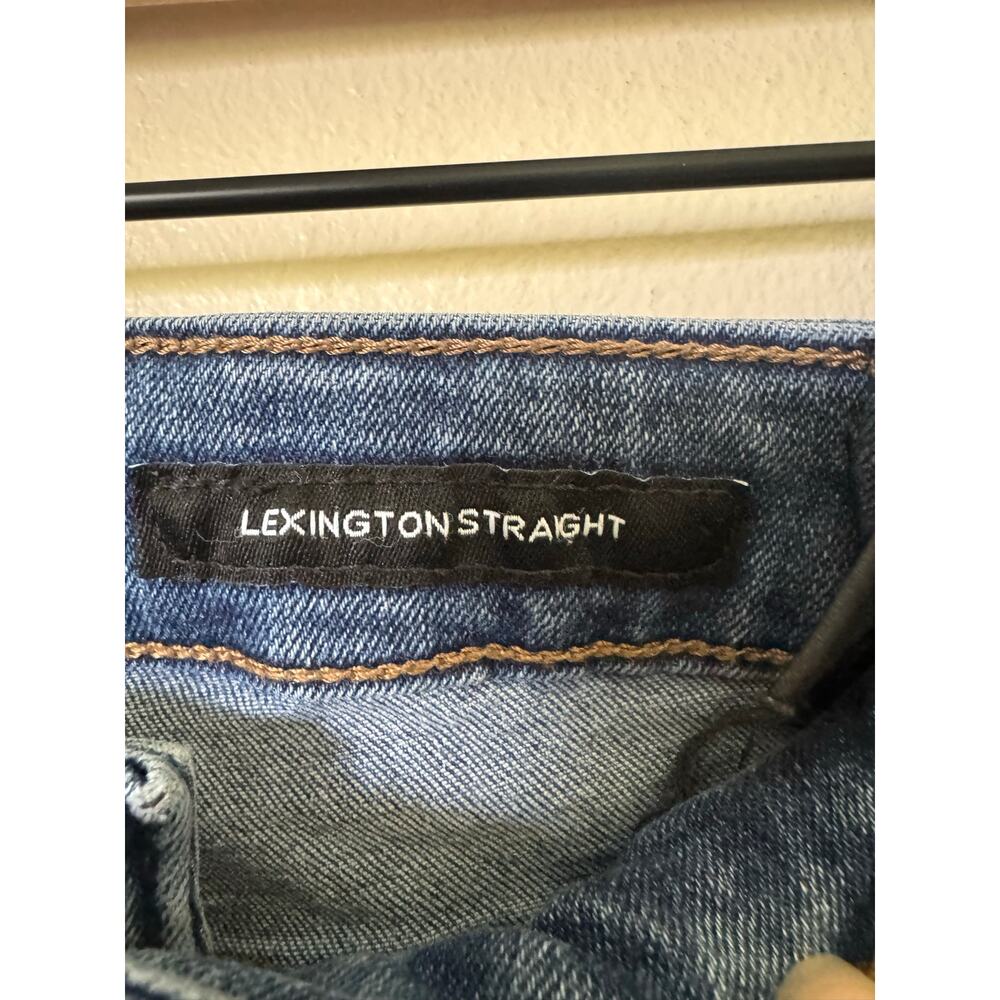 Jones New York Signature Lexington Straight Jeans 12 Blue - Picture 5 of 10